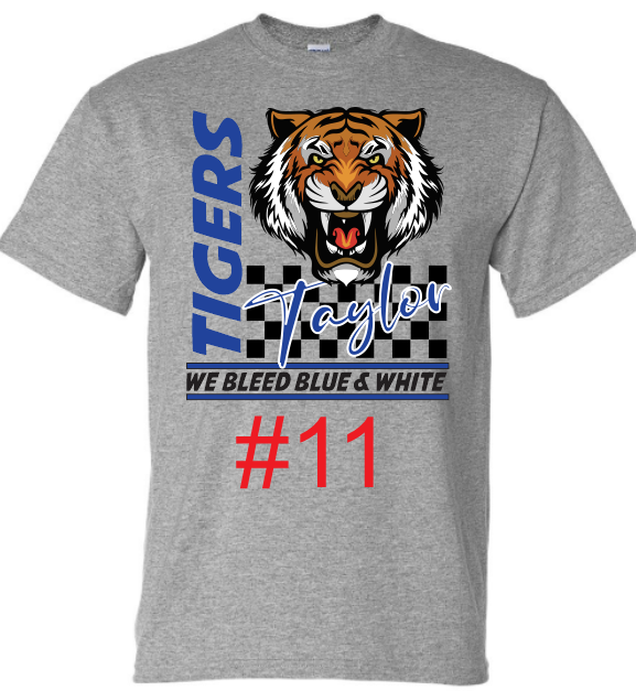 Taylor Tigers Spirit ADULT-Long sleeve options