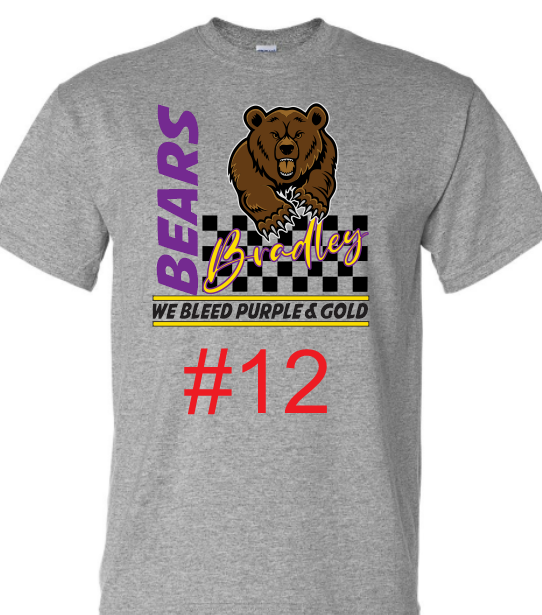 Bradley Bears Spirit ADULT- Long sleeve options