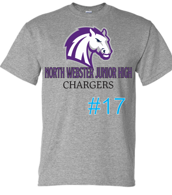 North Webster Charger YOUTH-Long sleeve options