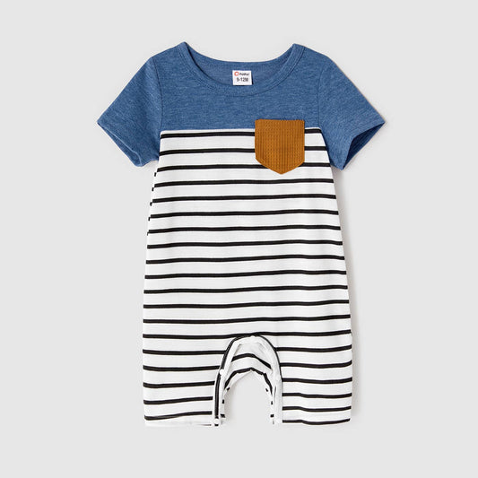 Striped Boys Romper