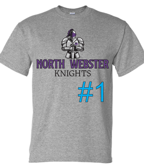 North Webster Knights ADULT-Long sleeve options