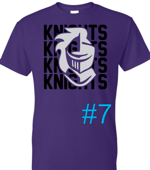 North Webster Knights ADULT-Long sleeve options