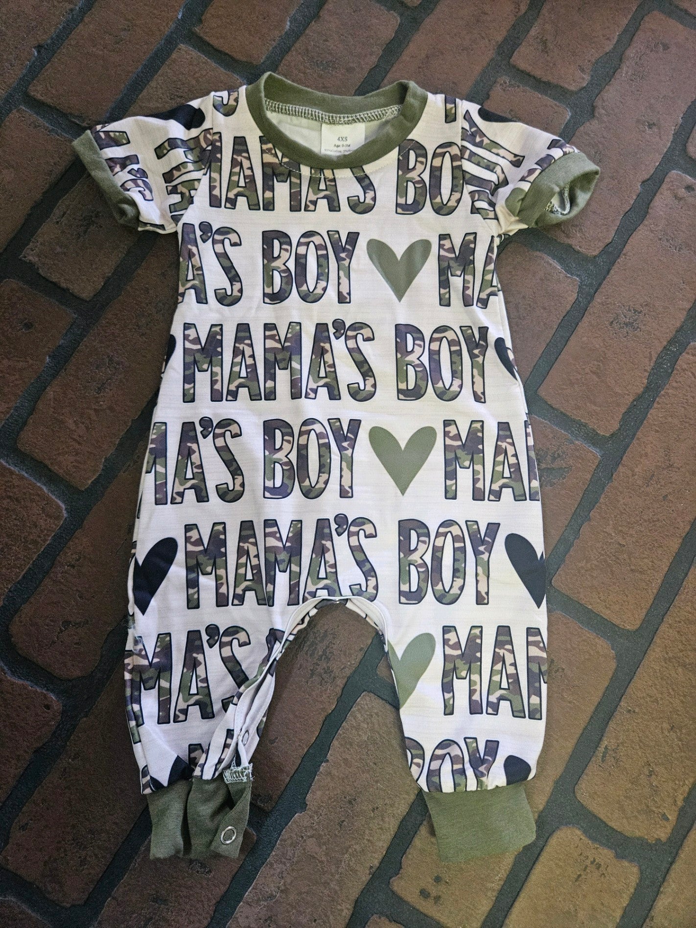 Mama's Boy Camo Romper